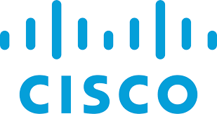 Logotipo de Cisco, que presenta el nombre "Cisco" en letras minúsculas azules con barras verticales sobre la letra "i".