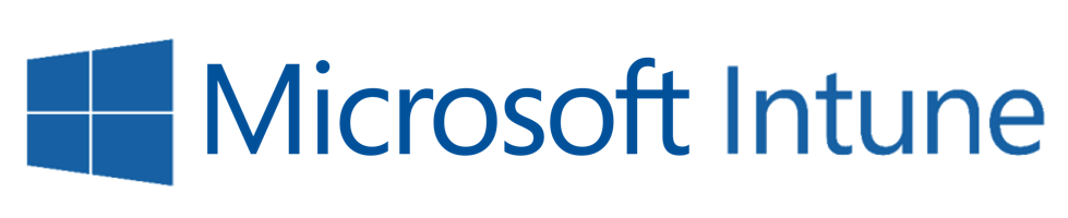 Logotipo de Microsoft Intune con el logotipo de Windows a la izquierda y el texto "Microsoft Intune" a la derecha.